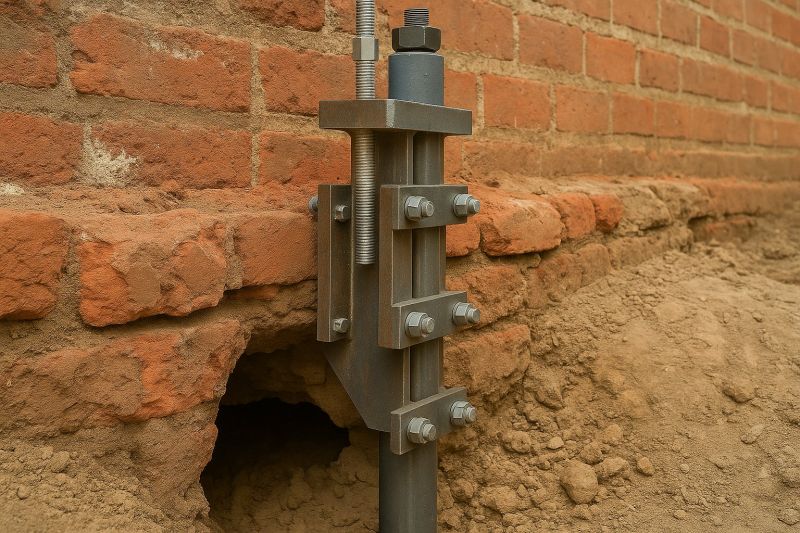 Helical Piers Installation